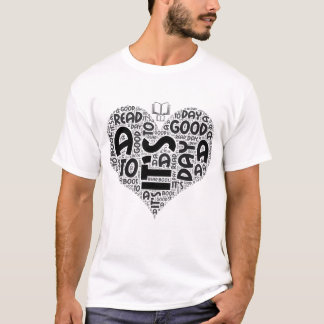 Bookworm Gift Cute Reading Lover Heart Shape Word  T Shirt