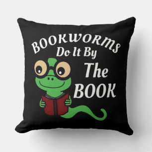 Bookworm Humor Kudde