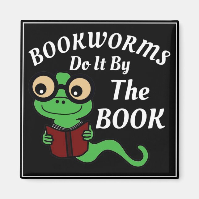 Bookworm Humor Magnet (Framsidan)
