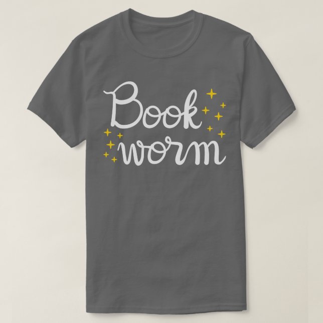 Bookworm I bok Älskare T Shirt (Design framsida)
