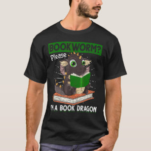 Bookworm Im A Bok Dragon Reading Bok Dra T Shirt