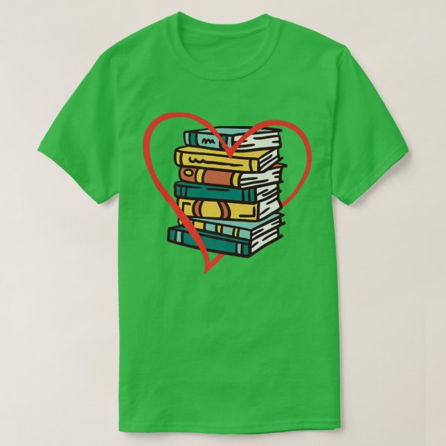 Bookworm-läsare för bok Älskare T Shirt (Design framsida)