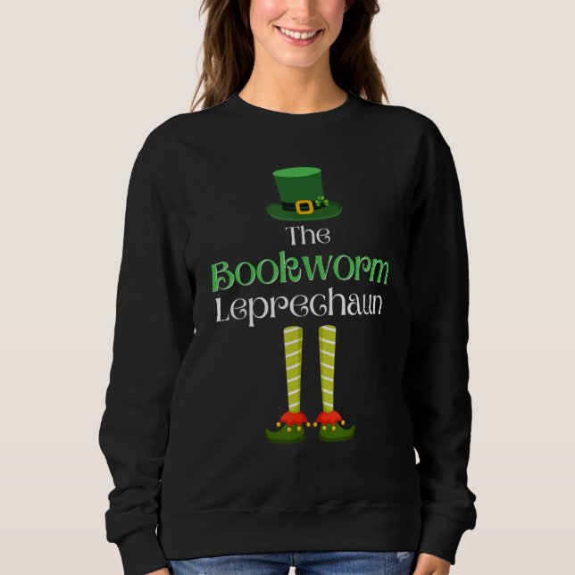 Bookworm Leprechaun Matching Family Group St. Patr T Shirt (Framsida)