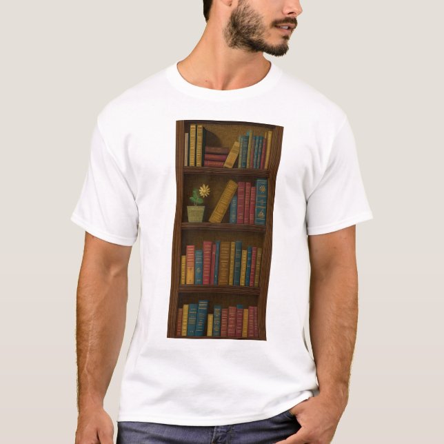 BOOKWORM / RAT DE BIBLIOTHÈQUE T SHIRT (Framsida)