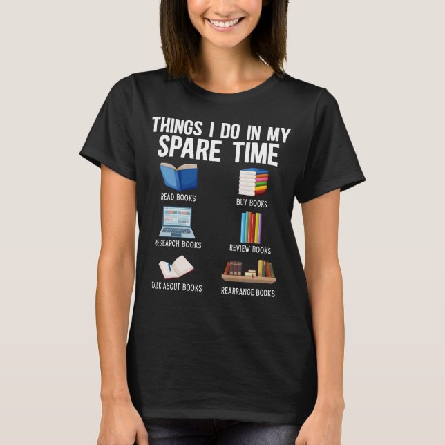 Bookworm Reader för den funktionella bokmasken Bok T Shirt (Framsida)
