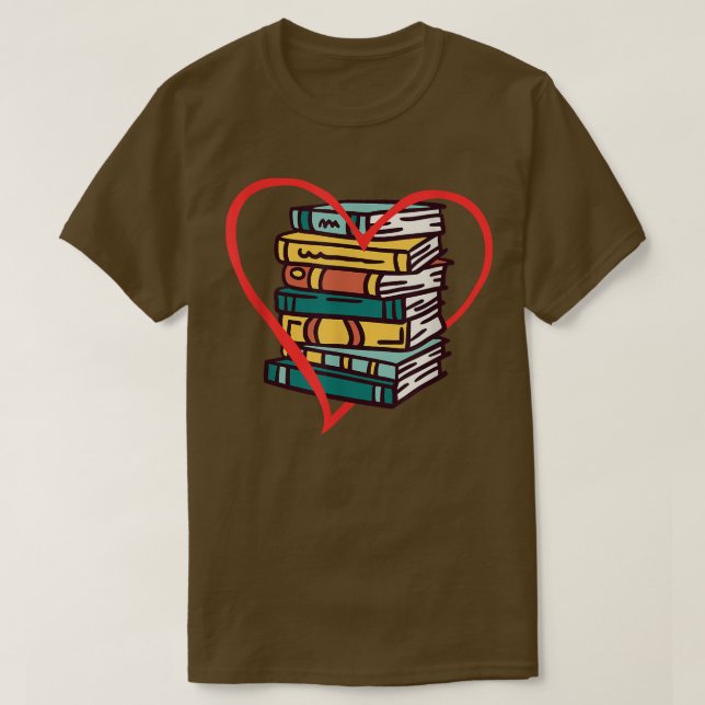 Bookworm Reader T-Shi, Bok Älskare T Shirt (Design framsida)