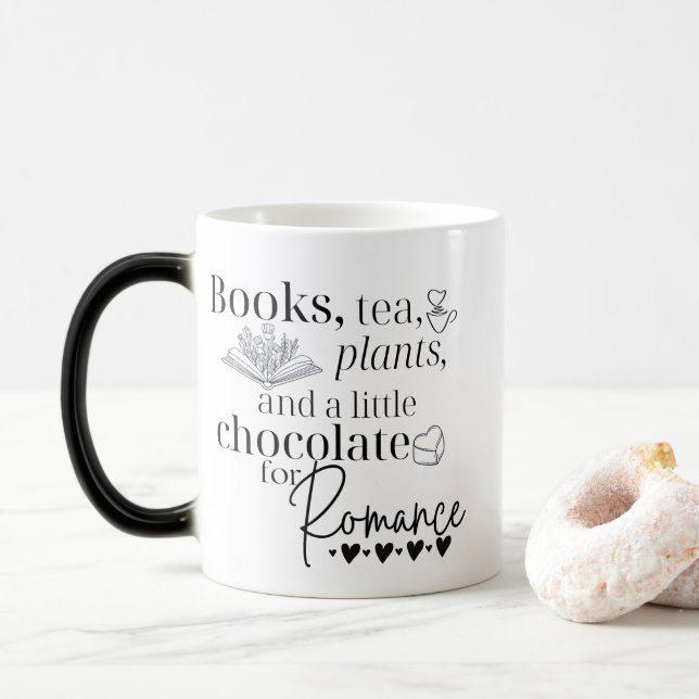 Bookworm Reading Gift Two-Tone Coffee Mugg (Med munk)
