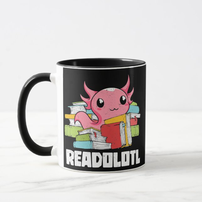 Bookworm Readolotl Readolotl Reading Amphibian Mugg (Vänster)