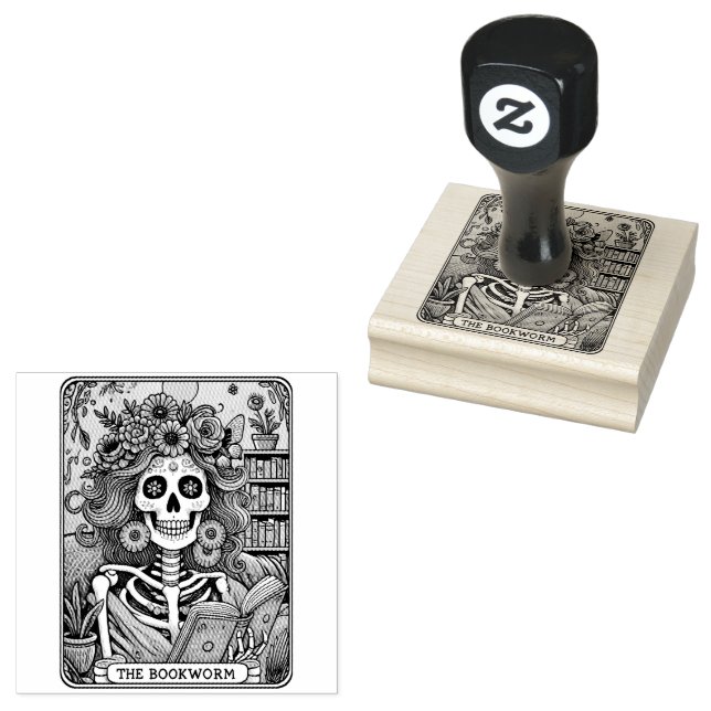 Bookworm Stämpel (Stämplad)