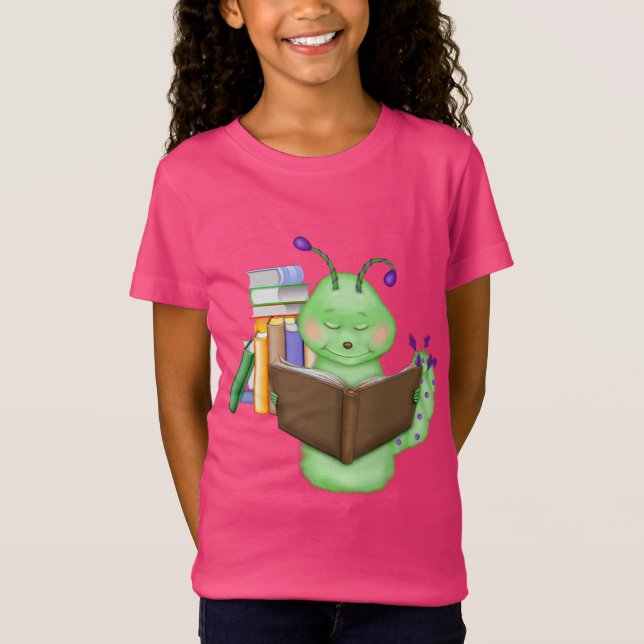 Bookworm T Shirt (Framsida)