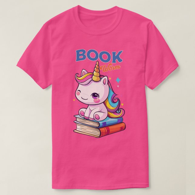 Bookworm T Shirt (Design framsida)