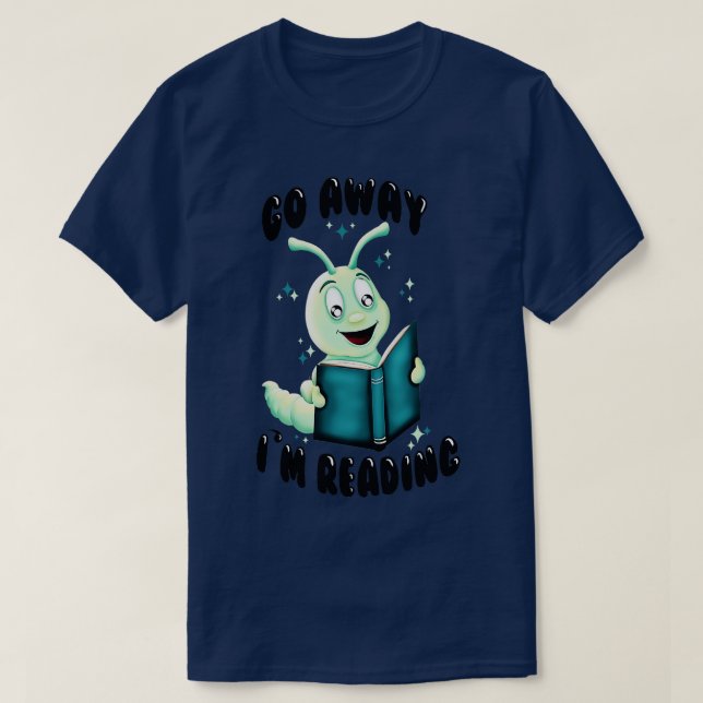 Bookworm T Shirt (Design framsida)