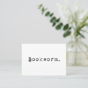 Bookworm Visitkort