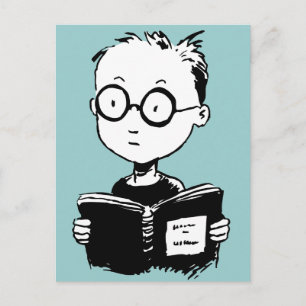 Bookworm Vykort