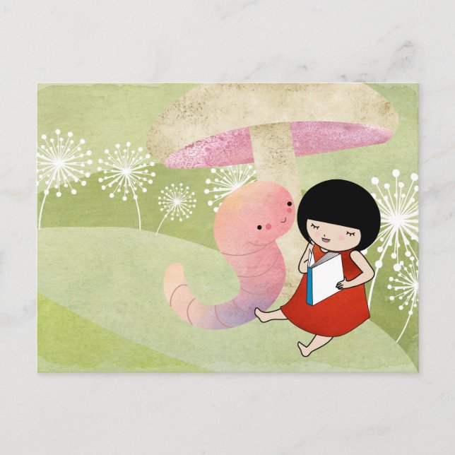 Bookworm Vykort (Framsida)