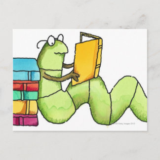 Bookworm Vykort