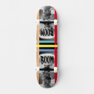 Boom Atomic Nuclear Bomb Mushroom Cloud Mini Skateboard Bräda 18,5 Cm