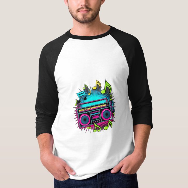 boom box t shirt (Framsida)