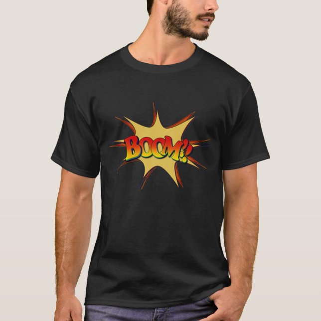 Boom Camiseta T Shirt (Framsida)