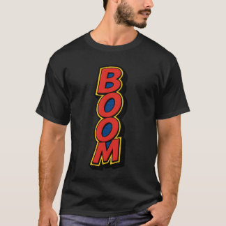 BOOM Comic Style Typography T Shirt