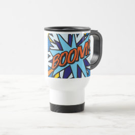 BOOM Funny Modern Tecknad Bok pop Art Resemugg