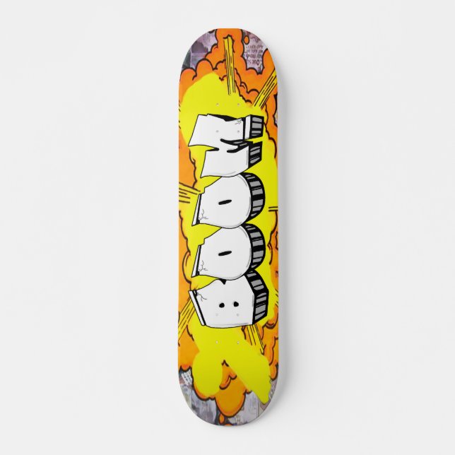 Boom Graffiti Anpassningsbar Personlig Coola Skate Mini Skateboard Bräda 18,5 Cm (Framsida)