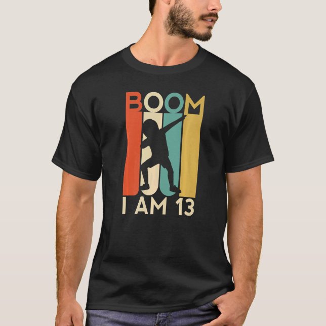 Boom I är 13 år gammal 13 Party Dabbing K T Shirt (Framsida)