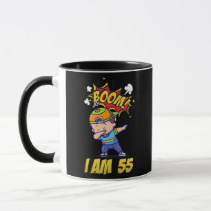 Boom I är FEM Dabbing Child Funny Birthday Mugg