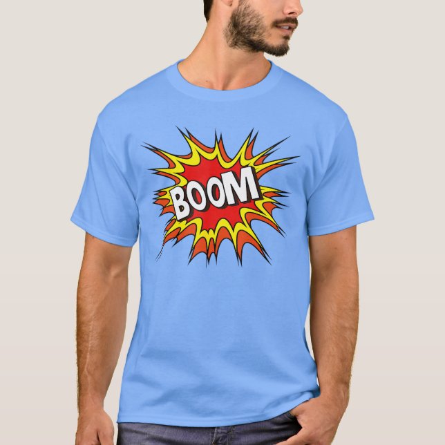 Boom Iconic Comicee Fun gift T Shirt (Framsida)