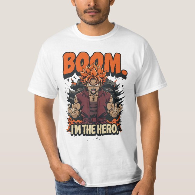 Boom jag är Hero T Shirt (Framsida)
