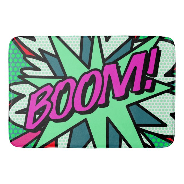 BOOM Kul Cool Modern Serietidning  Badrumsmatta (Framsidan)