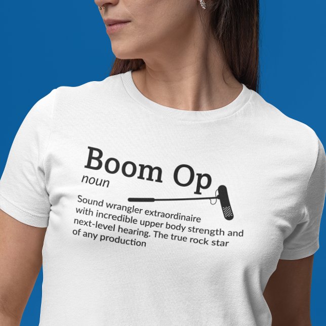 Boom Op Definition Light Mode - Funny Movie T Shirt (Skapare uppladdad)