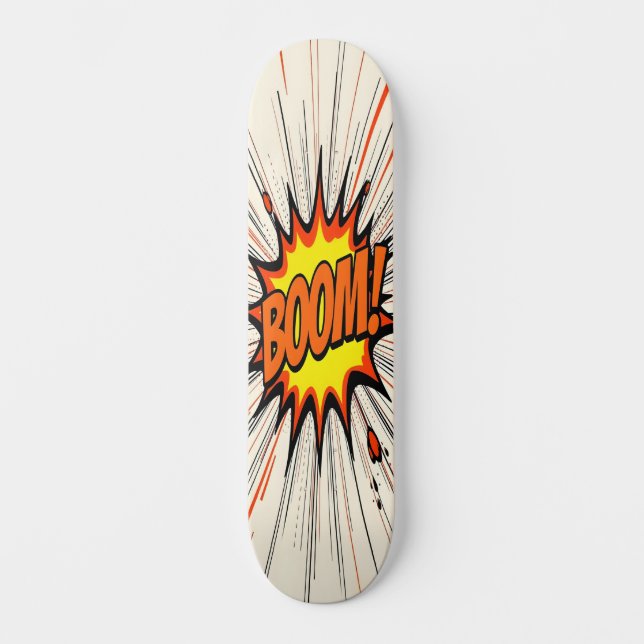 BOOM! Pop Art Explosion Edition 4 Mini Skateboard Bräda 18,5 Cm (Framsida)