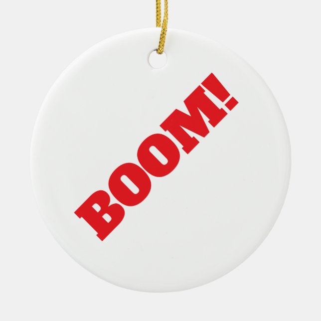 BOOM Professionell elegant modern minimalist enkel Julgransprydnad Keramik (Framsidan)