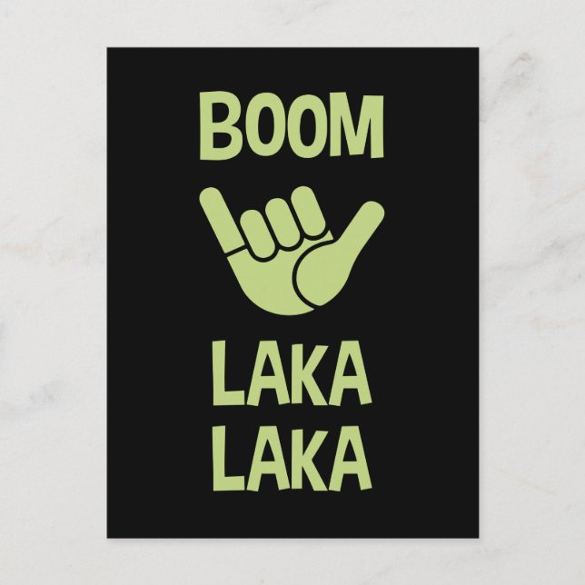 Boom Shaka Wave Vykort (Framsida)