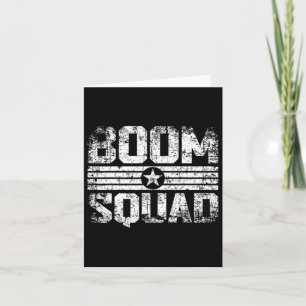Boom Squad 4 juli och nyårsafton fyrverkeri Kort