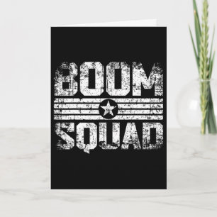 Boom Squad 4 juli och nyårsafton fyrverkeri Kort