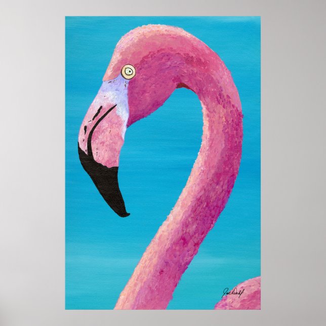 Boom Te Flamingo - av just Dahl Poster (Framsidan)