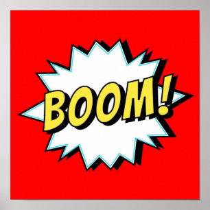 Boom-tecknad Poster