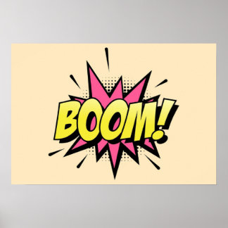 Boom-tecknad Poster
