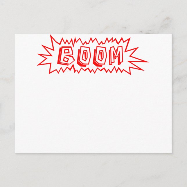 Boom! Vykort (Framsida)