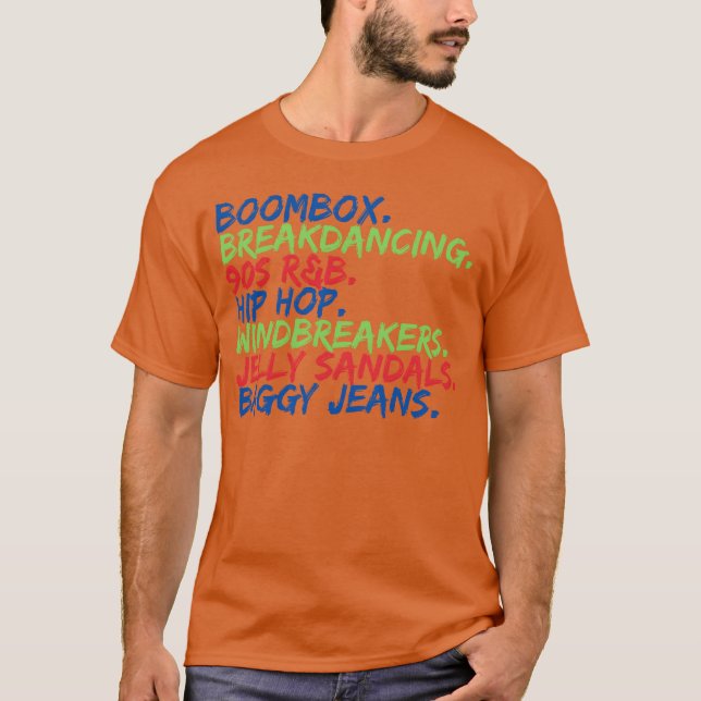 Boombo Breakdancing 90s RB retro T Shirt (Framsida)
