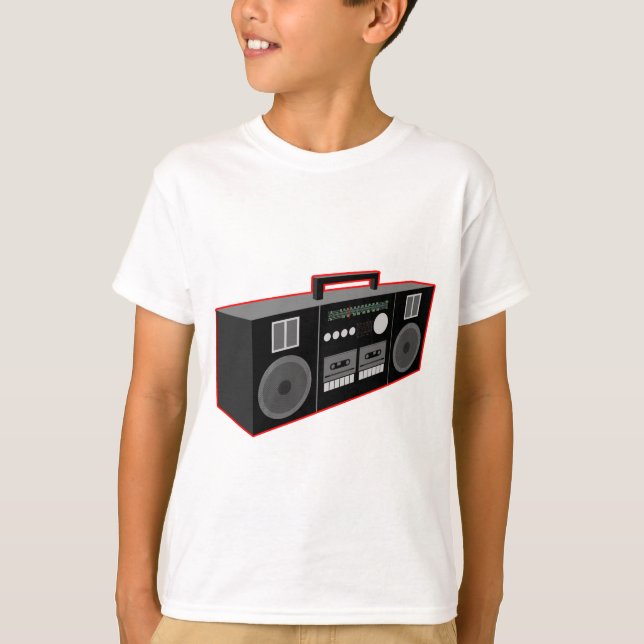 Boombox 1980-talet t-shirt (Framsida)