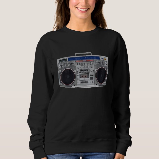 Boombox 80-talets 90-tal: Retro Music Hip hop går  T Shirt (Framsida)