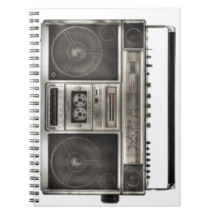Boombox Anteckningsbok Med Spiral