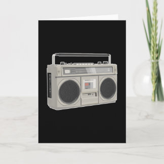 Boombox baserar 80-sekunders retro-musik, hip hop- kort