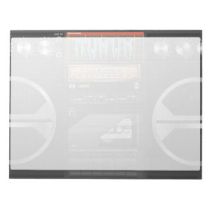 Boombox Ghetto Blaster Anteckningsblock
