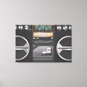 Boombox Ghetto Blaster Canvastryck