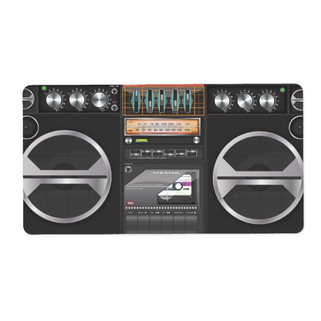Boombox Ghetto Blaster Fraktsedel (Framsidan)