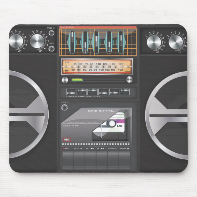 Boombox Ghetto Blaster Musmatta (Framsidan)